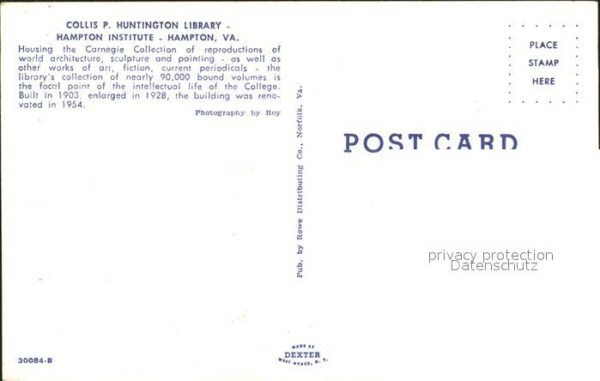 Hampton Virginia Collis P. Huntington Library – Bild 2