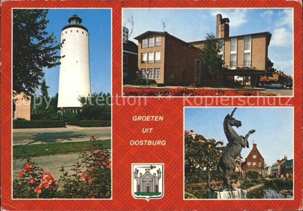 Oostburg Sluis Leuchtturm Pferdestatue