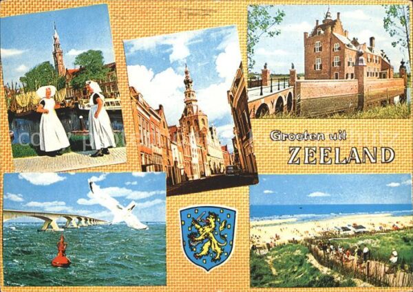 Zeeland Niederlande Tracht Brücke Strand
