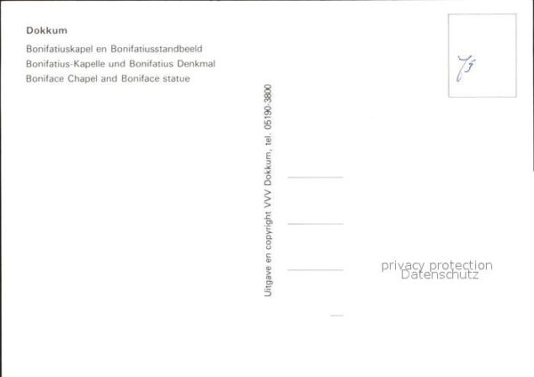Dokkum Bonifatius- Kapelle Bonifatius- Denkmal – Bild 2