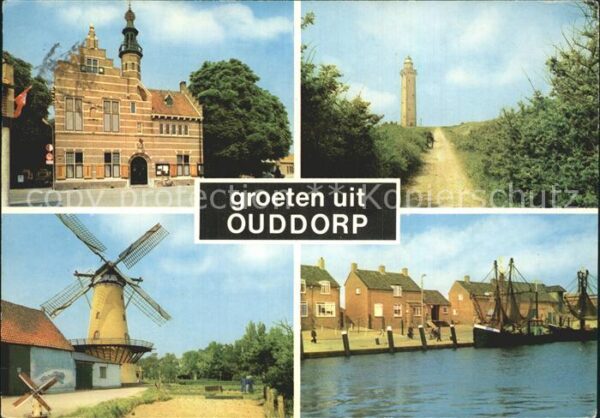Ouddorp Fischerboote Windmühle Leuchtturm Ratha
