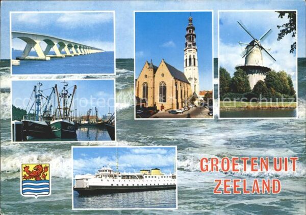 Zeeland Niederlande Windmühle Leuchtturm Fähre Kirche Brück