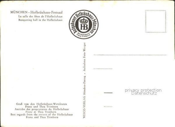 Muenchen Hofbräuhaus Festsaal – Bild 2