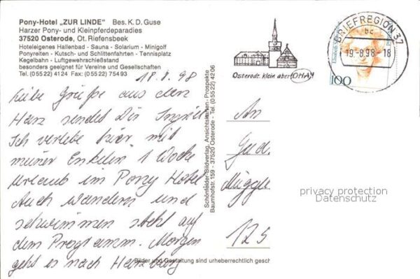 Osterode Harz Pony- Hotel Zur Linde – Bild 2