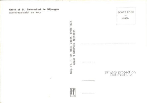 Nijmegen Grote of Sankt Stevenskerk Avondmaalsta – Bild 2