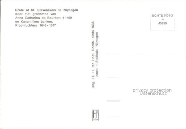 Nijmegen Grote of Sankt Stevenskerk Koor met gra – Bild 2