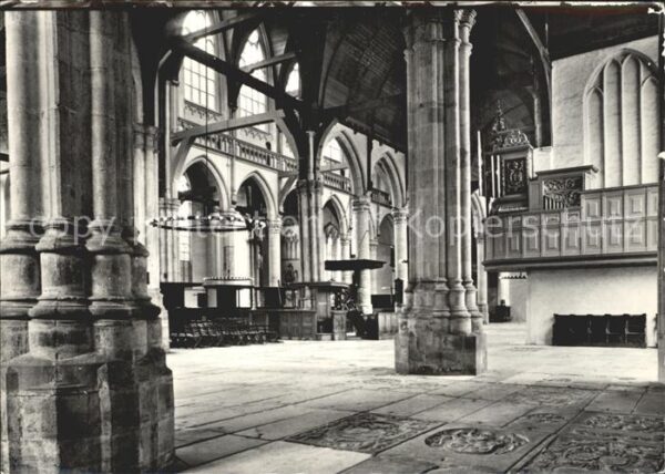 Amsterdam Niederlande Oude Kerk  Noordbeuk naar middelschip