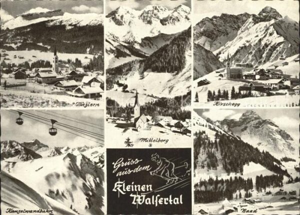 Walsertal Kleinwalsertal Hirschegg Mittelberg Kanzelwandbahn