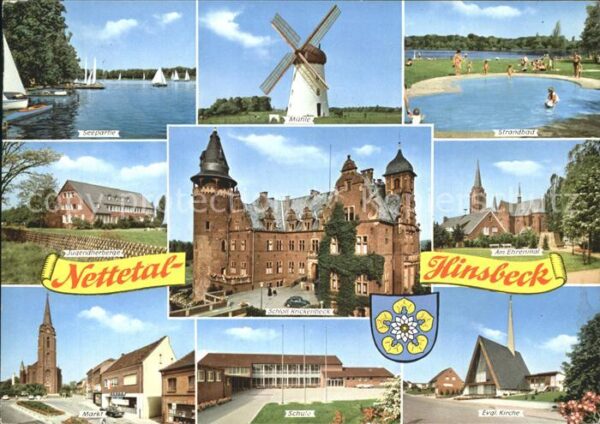 Hinsbeck Nettetal Mühle Schloss Kirche See