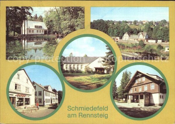Schmiedefeld Rennsteig Restaurant Cafe Kurpark Bahnhof Kulturh