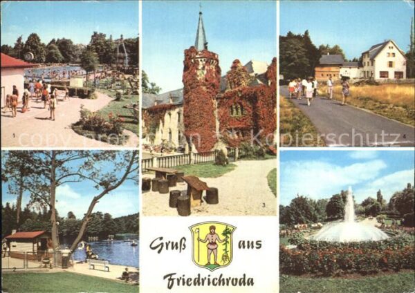 Friedrichsroda Schwimmbad Gondelteich Schloß Reinhards