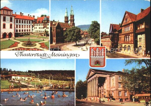 Meiningen Thueringen Schloß Kirche Theater Henneberger-Haus