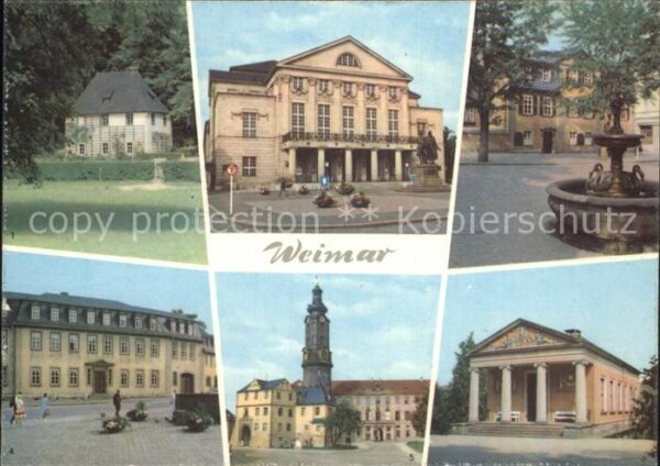 Weimar Thueringen Goethes Gartenhaus Nationaltheater Schi