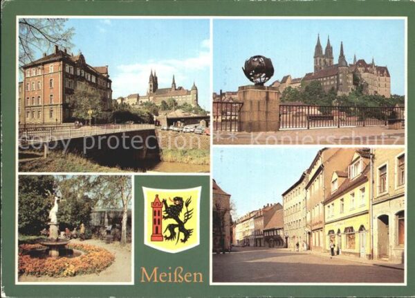 Meissen Elbe Sachsen Dom Albrechtsburg Kändlerbrunnen Leipzi