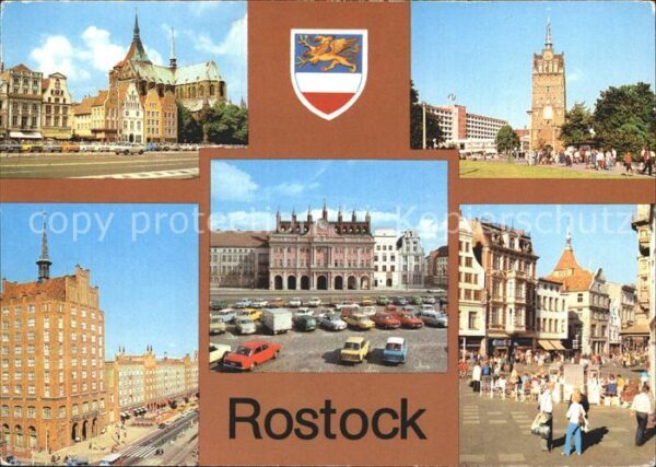 Rostock Kröpeliner-Tor Lange-Strasse Rathaus