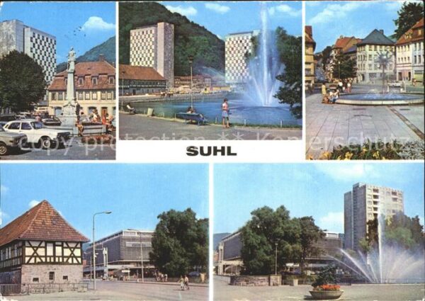 Suhl Thueringer Wald Waffenschmiedbrunnnen Herrenteich Waffe