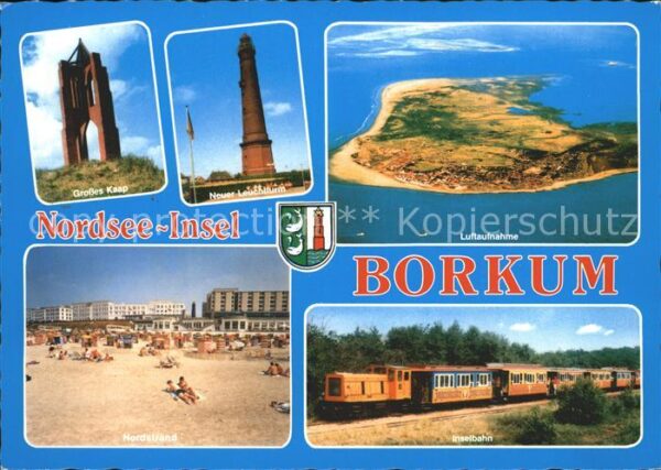 Borkum Großes Kaap Leuchttrum Fliegeraufnahme