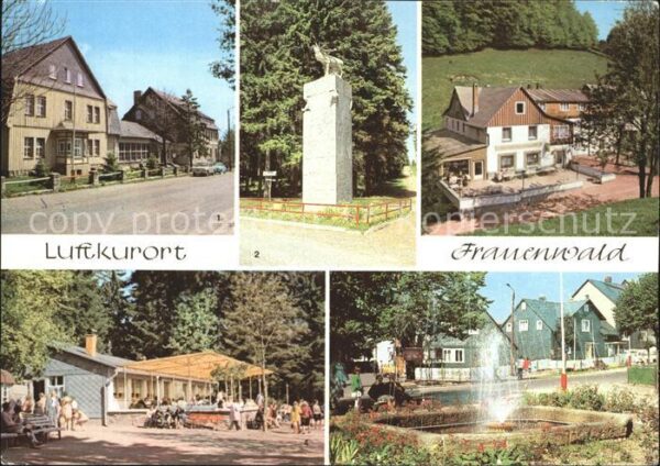 Frauenwald Thueringen Frauenbachmühle Restaurant Monument Erh