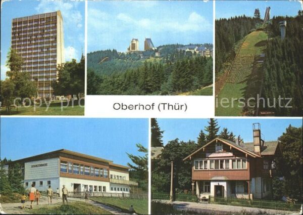 Oberhof Thueringen Interhotel Panorama Schanze am Rennstei