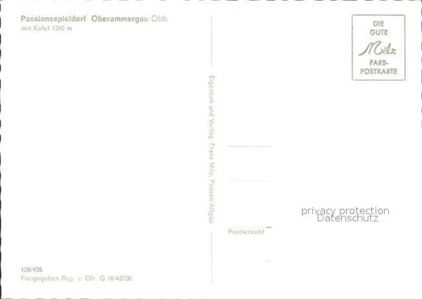 Oberammergau Passionsspieldorf Fliegeraufnahme – Bild 2
