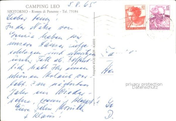 Spotorno Savona Liguria Camping Leo Strand – Bild 2