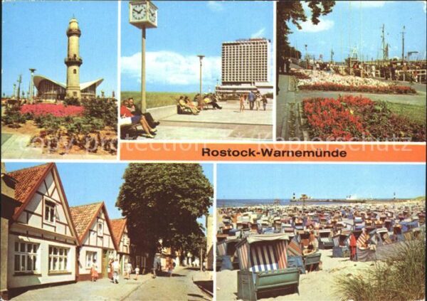 Warnemuende Ostseebad Leuchtturm Hotel-Neptun Strom