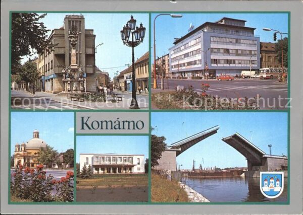 Komarno Komarom Slovakia Ziehbrücke Strassenpartien