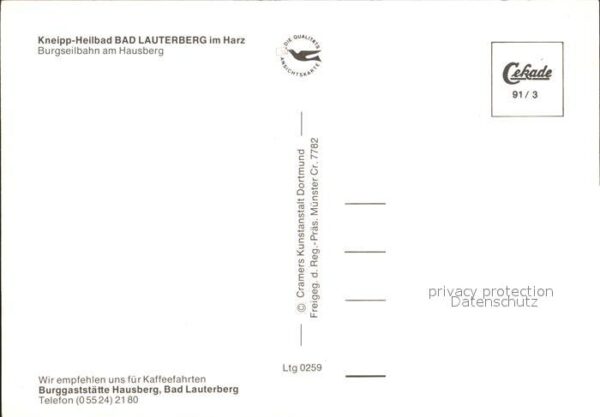 Bad Lauterberg Burgseilbahn am Hausberg – Bild 2