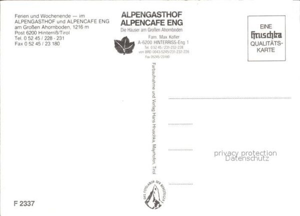 Hinterriss Tirol Alpengasthof und Cafe Eng – Bild 2