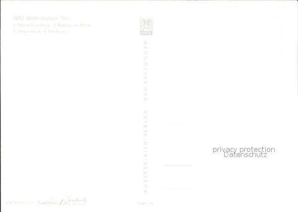 Waltershausen Gotha Schloß Tenneberg Rathaus Nikolaustor Sc – Bild 2