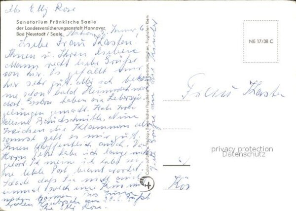 Bad Neustadt Sanatorium Fränkische Saale Fliegeraufn – Bild 2