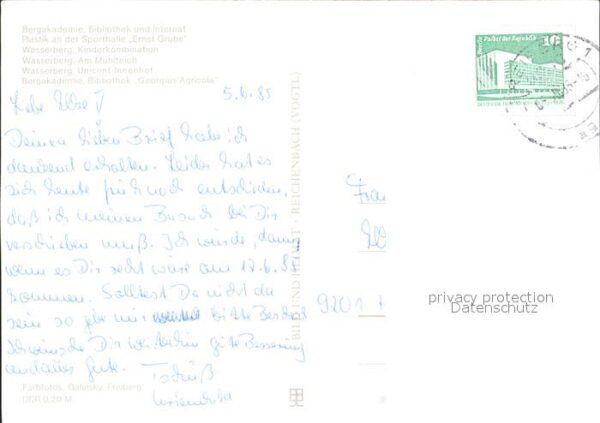 Freiberg Sachsen Bergakademie Wasserberg Mühlteich – Bild 2