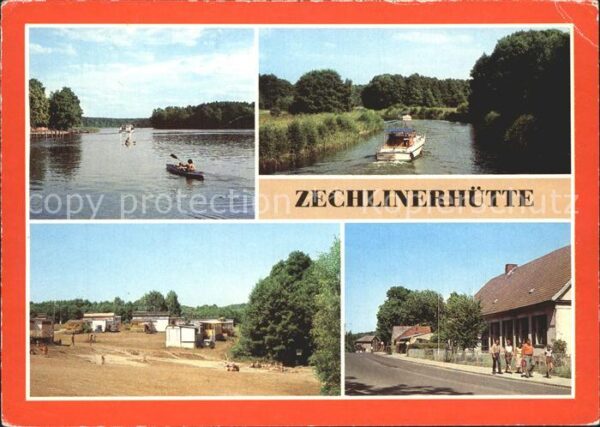 Zechlinerhuette Zootzenkanal Schlabornsee Camping Wegen