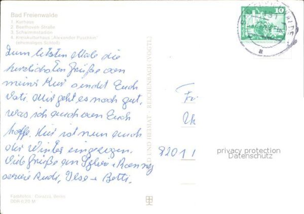 Bad Freienwalde Kurhaus Beethoven Straße Schwimmstadion – Bild 2