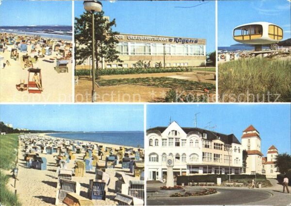 Binz Ruegen Strand Restaurant Rügen Rettungsturm Ku