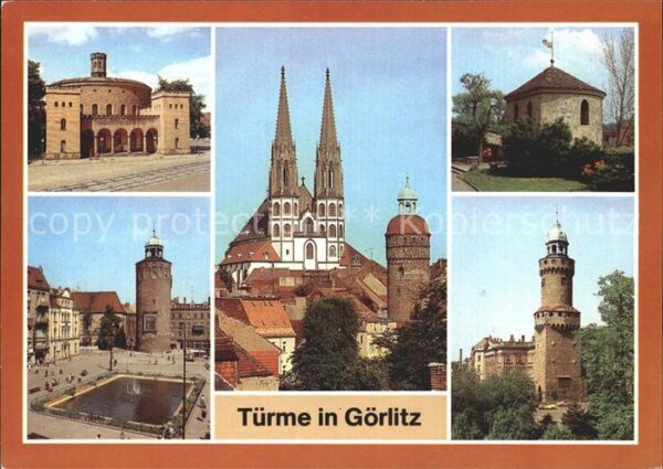 Goerlitz Sachsen Türme Kaisertrutz Marienplatz Peterskir