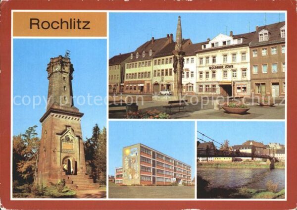 Rochlitz Sachsen Mulde Hängebrücke Aussichtsturm am Roch