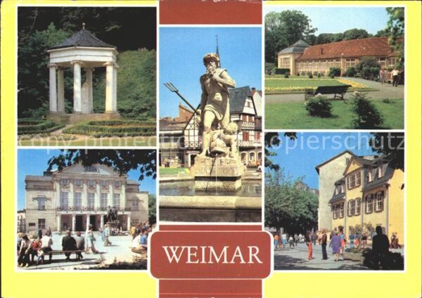 Weimar Thueringen Schloßpark Tiefurt Musentempel Neptunbr