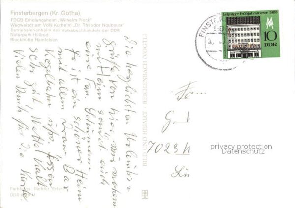 Finsterbergen Erholungsheim Wilhelm Pieck VdN-Kurheim – Bild 2