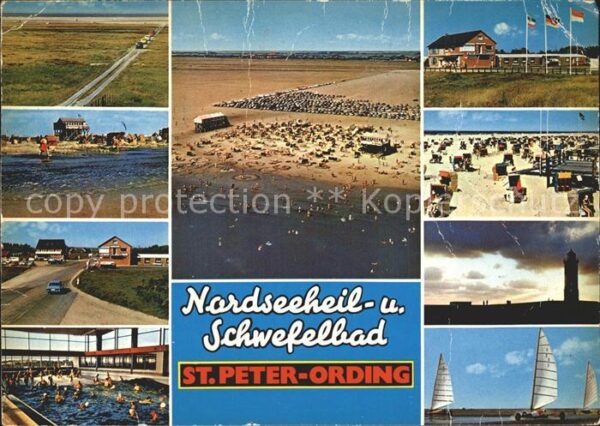 St Peter-Ording Fliegeraufnahme Strand Leuchtturm Schwi