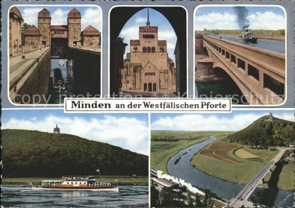 Minden Westfalen Schachtschleuse Dom Westfälische Pfort