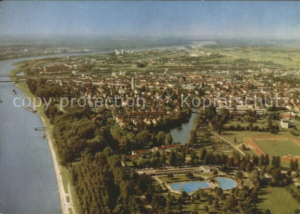Kehl Rhein Fliegeraufnahme