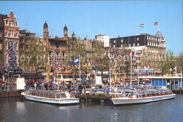Amsterdam Niederlande Damrak Anlegestelle Jetty