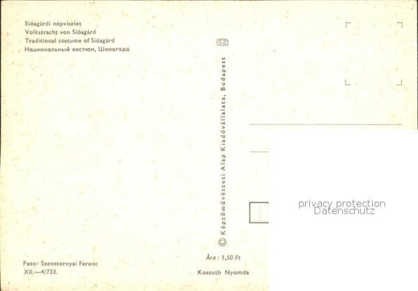 Trachten Ungarn Sioagard Nepviselet – Bild 2