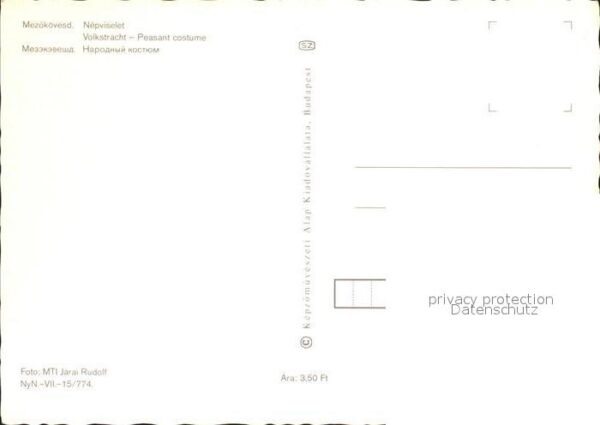 Trachten Ungarn Mezokövesd Nepviselet Sticken – Bild 2