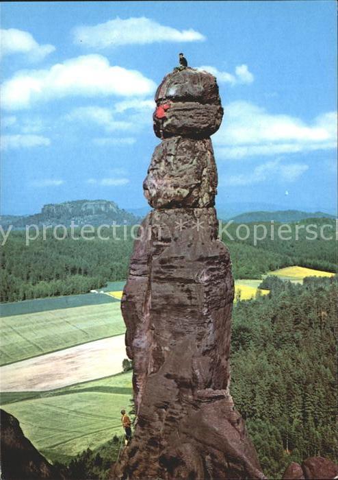 Klettern Bergsteigen Barbarine Pfaffenstein Sächsische Schwe