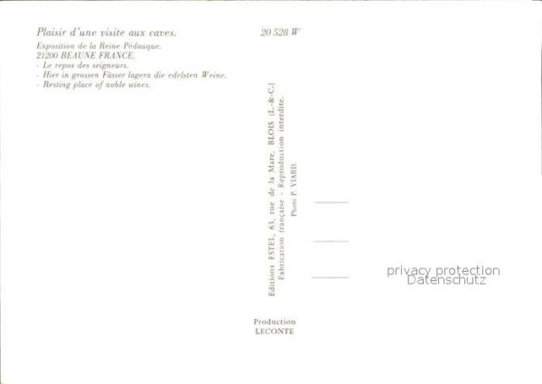 Wein Caves Exposition Reine Pedauque Beaune – Bild 2