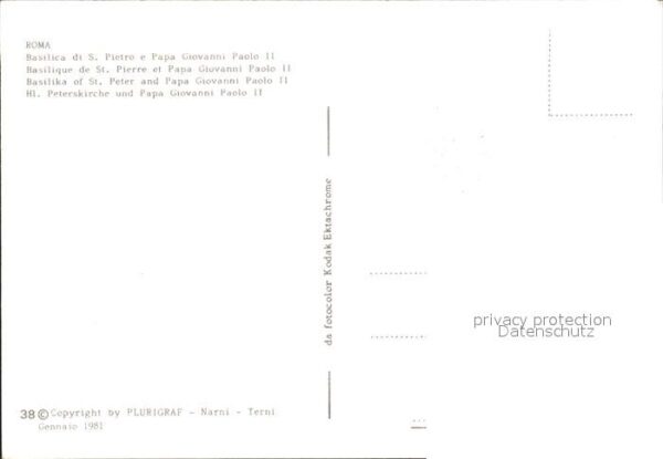 Papst Papa Giovanni Paolo II. Roma Basilica S – Bild 2