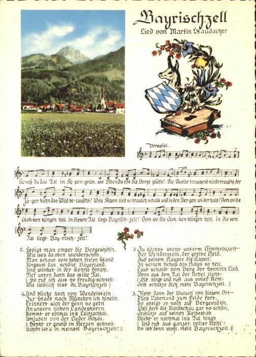 Liederkarte Bayrischzell Martin Staudacher