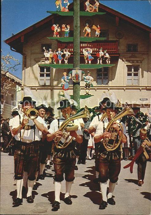 Musikanten Chiemsee Trachtenmusik Maibaum Posaune